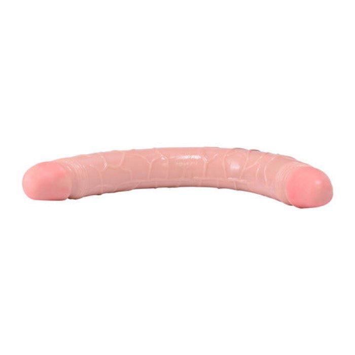 Dildo Dublu Toyz4Lovers "Natural Twin" 34 cm - Natural##