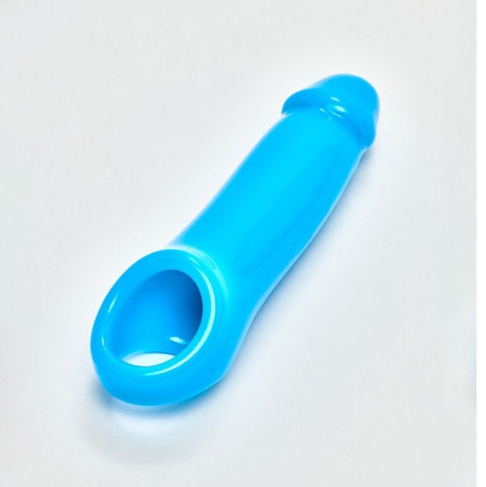 Prelungitor Penis NS Novelties »Firefly Glow« 17,1 cm - Albastru
