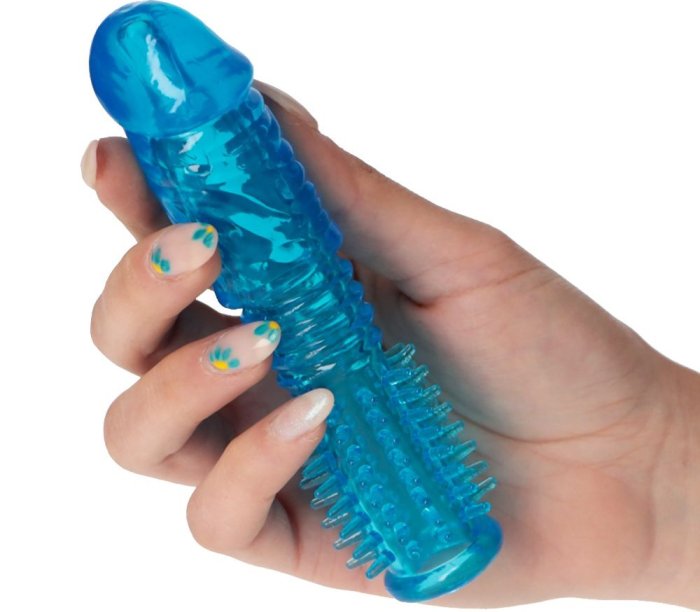 Prelungitor Penis Toyz4Lovers »X-TRA Sleeve Blue« 14 cm - Albastru