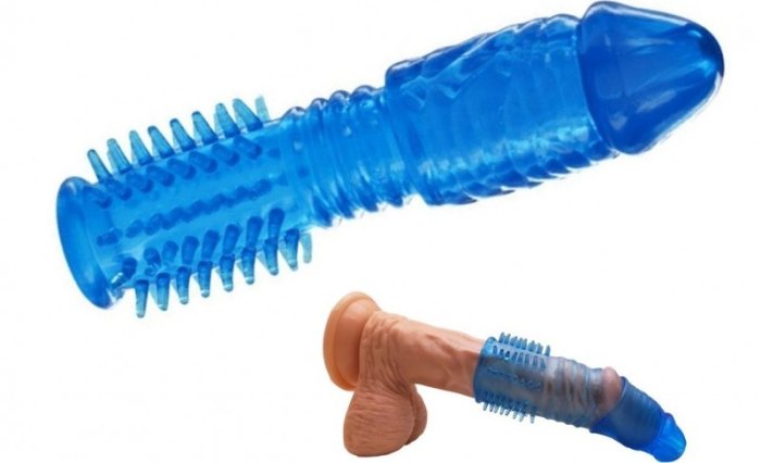 Prelungitor Penis Toyz4Lovers »X-TRA Sleeve Blue« 14 cm - Albastru