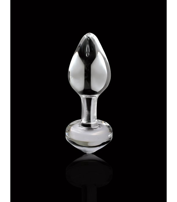 Dop Anal Sticla Icicles No 44 Transparent vedere laterala stop integrat