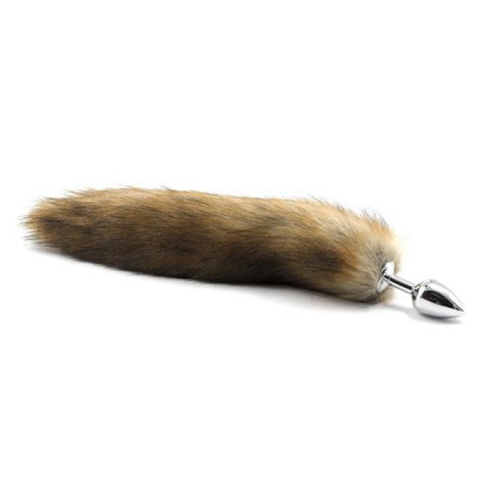 Butt Plug Anal Toyz4Lovers "Fox Tail" 7 cm - Maro - detaliu design