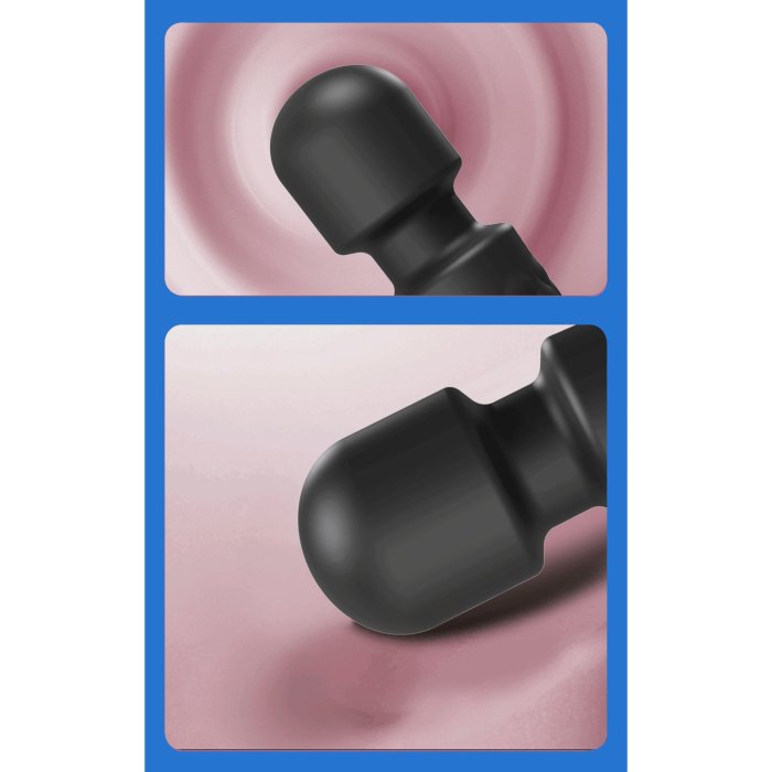 Vibrator Stimulator HAOOY »Senzual« 20 cm - Negru