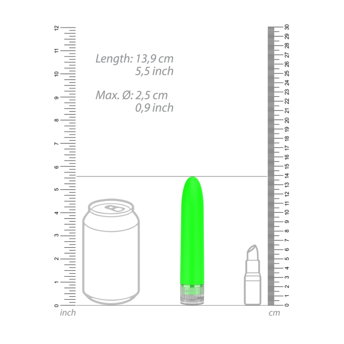 Vibrator Luminous »Eleni« 14 cm - Verde