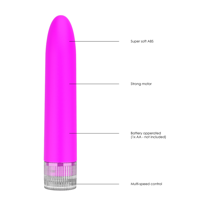 Vibrator Luminous »Eleni« 14 cm - Roz - detaliu design