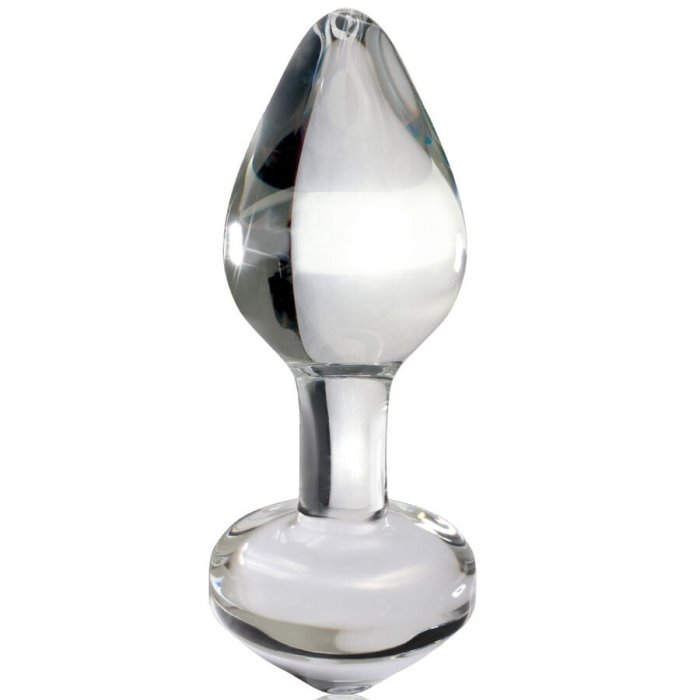 Dop Anal Sticla Icicles No 44 Transparent vedere frontala suflat manual Pipedream