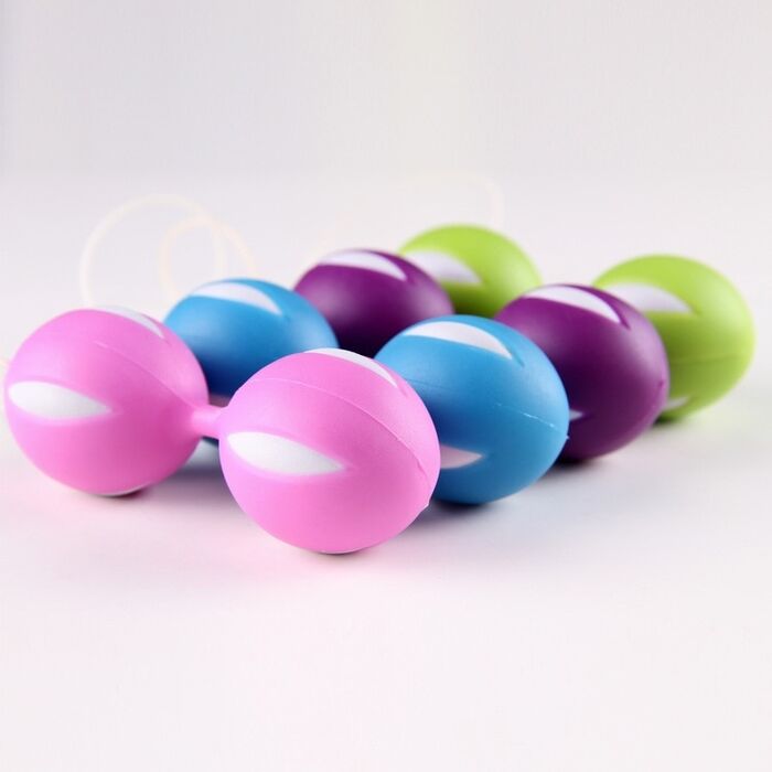 Bile Vaginale Kegel Exquisite "Love Balls" 10 cm - Rosu##