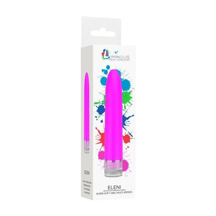 Vibrator Luminous »Eleni« 14 cm - Roz - vedere frontala