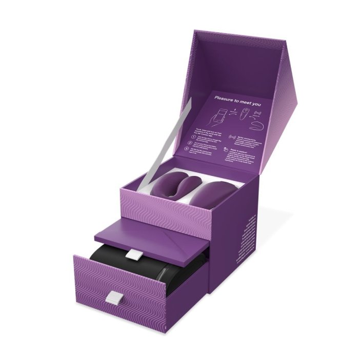 Vibrator Cupluri We-Vibe »Chorus« 7,8 cm - Violet - accesorii incluse