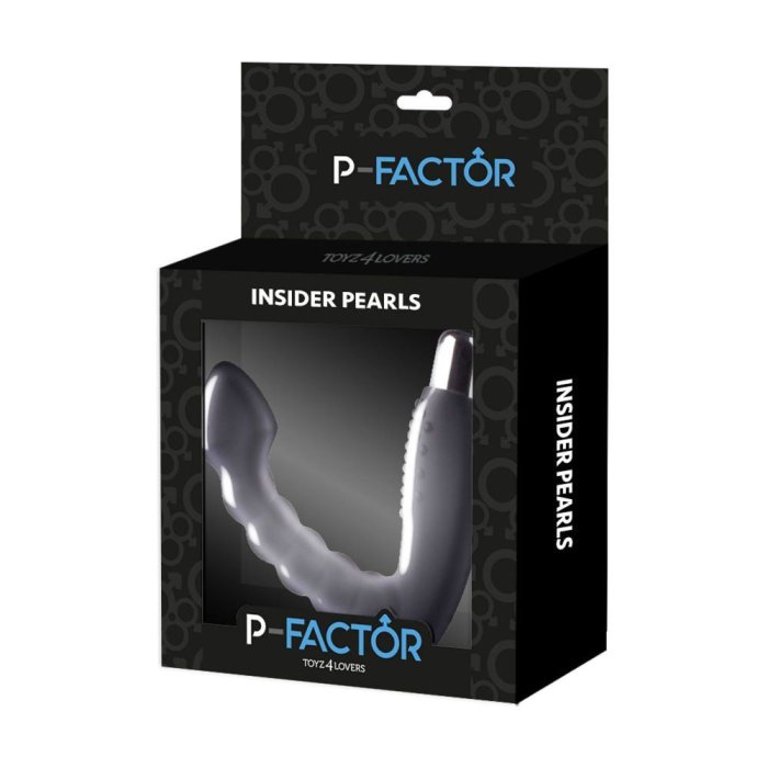 Vibrator Prostata Toyz4Lovers »Insider Pearls« 15 cm - Negru