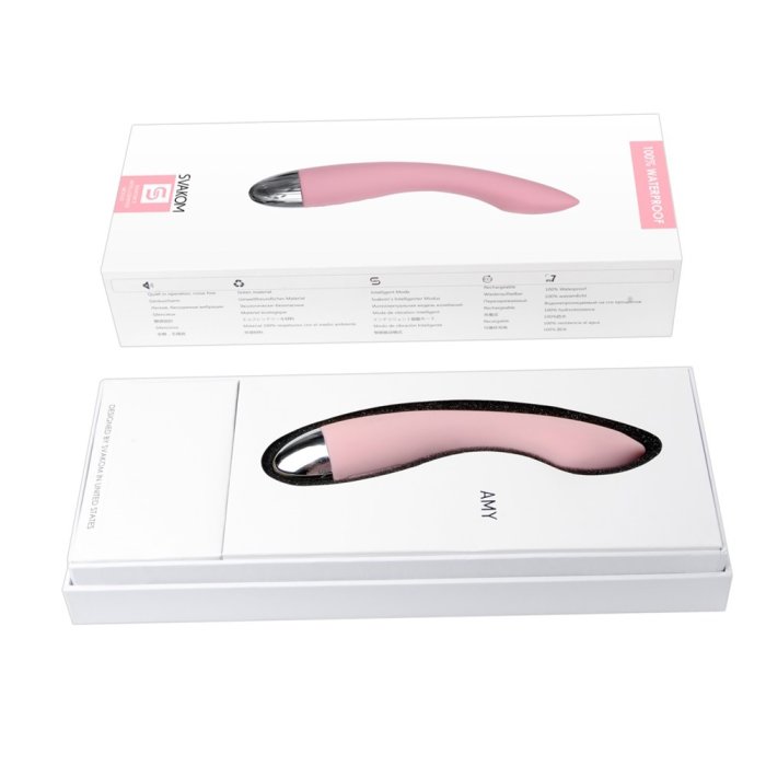 Vibrator Swakom »Delux Amy« 17,4 cm - Roz