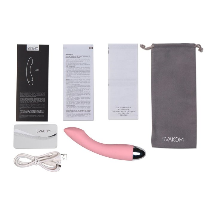 Vibrator Swakom »Delux Amy« 17,4 cm - Roz