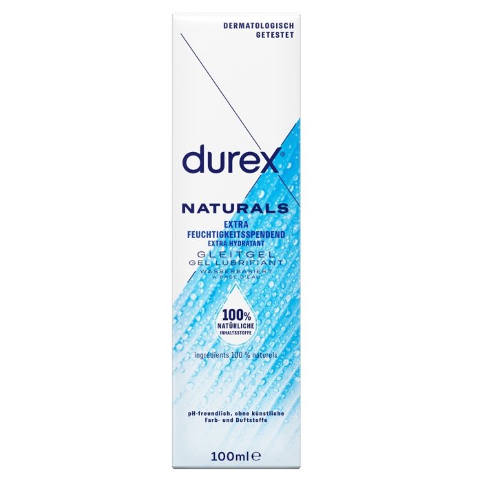 Lubrifiant Intim Durex Naturals cu Acid Hialuronic, 100 ml - culoare si material