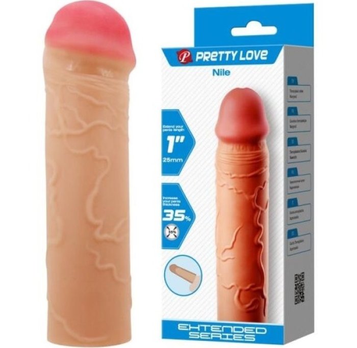 Prelungitor Penis Pretty Love »Nile« 22,5 cm - Natural
