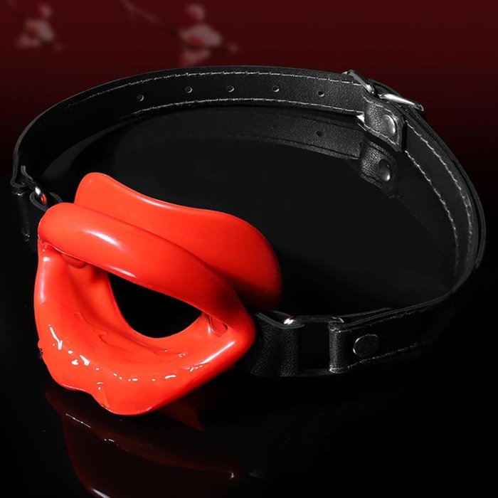 KINK bit gag silicon rosu gama KINK ball gag hoop gag colectie BDSM