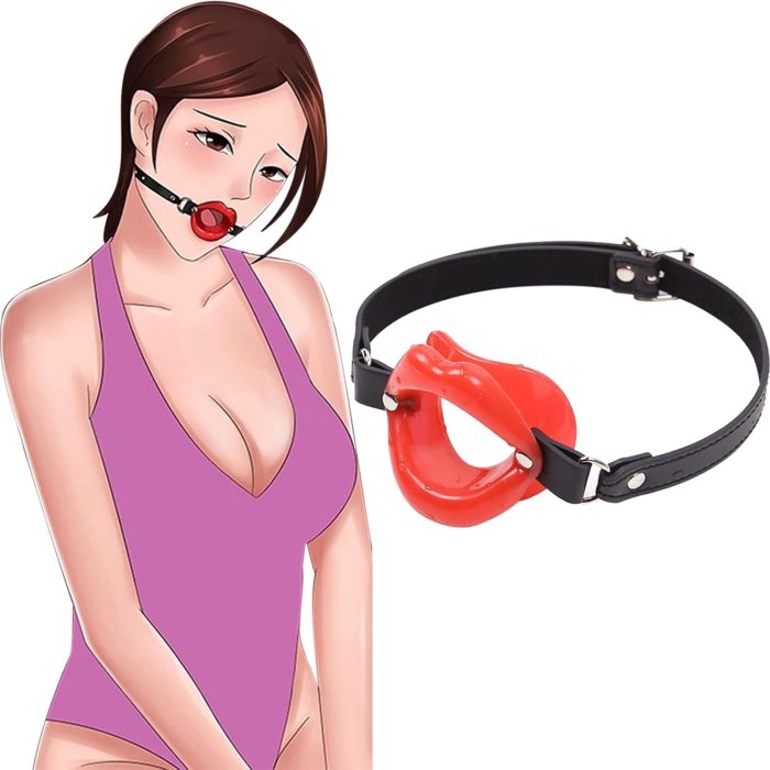 KINK Horse Gag Submissive rosu utilizare BDSM roleplay submisiv signal non-verbal safe