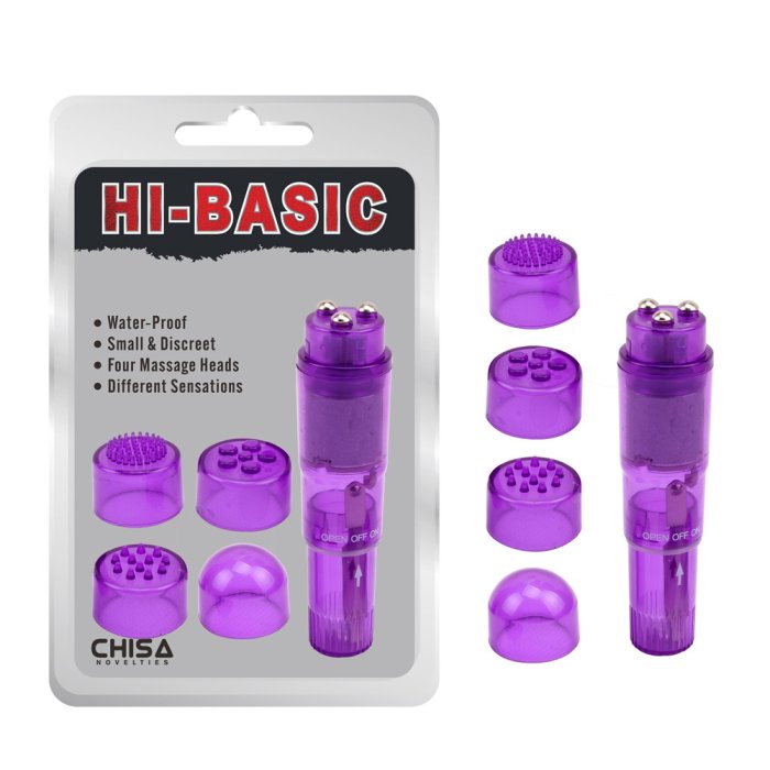 Mini Aparat Masaj Chisa Novelties "Hi Basic" 10 cm - Violet##