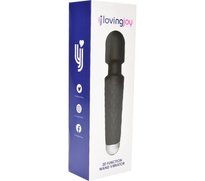 Aparat Masaj Loving Joy »Wand Vibrator« 20 cm - Negru