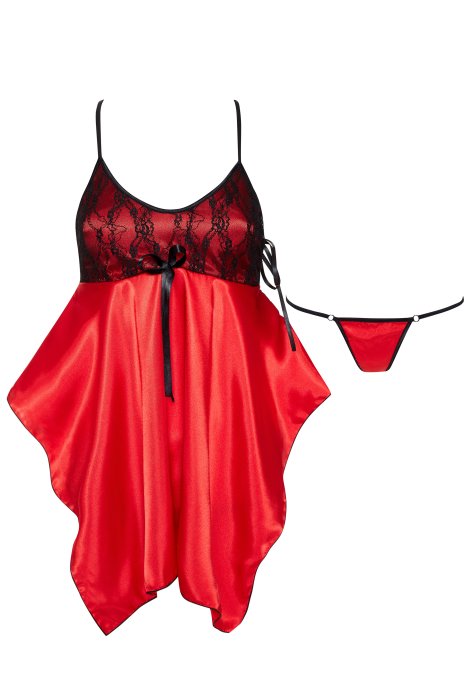 Camasa de Noapte Julieta Chemise Beauty Night - Rosu
