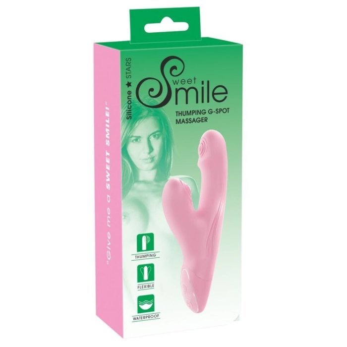 Vibrator Punctul G Thumping G-Spot Massager, Sweet Smile - vedere frontala