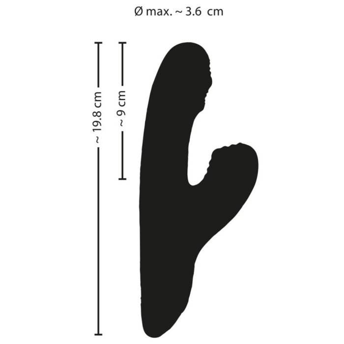 Vibrator Punctul G Thumping G-Spot Massager, Sweet Smile - detaliu finisaj