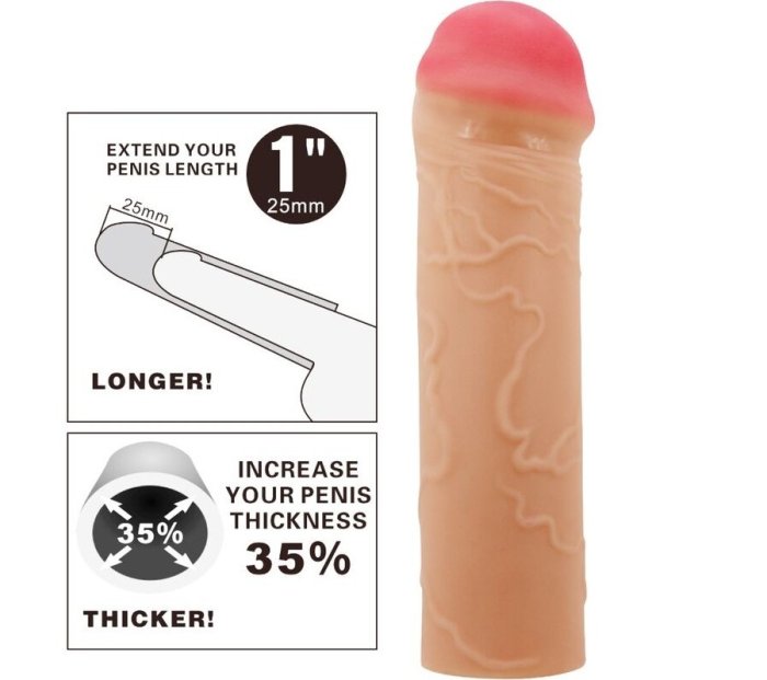 Prelungitor Penis Pretty Love »Nile« 22,5 cm - Natural