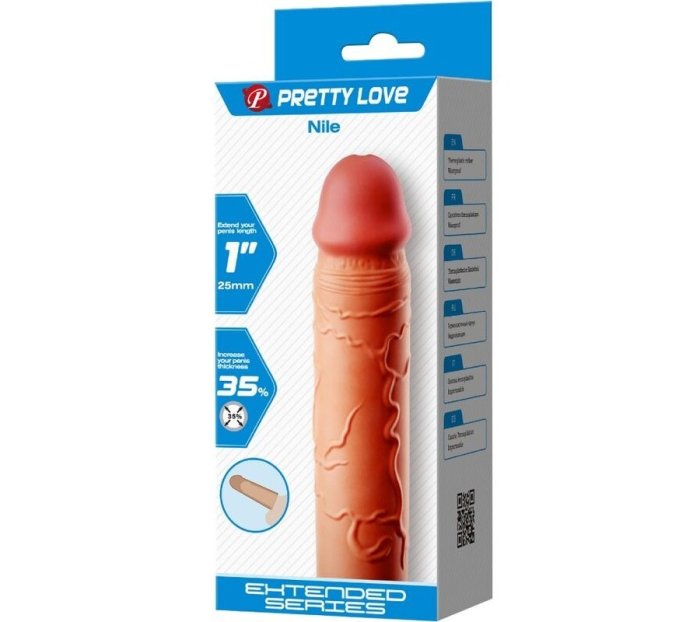 Prelungitor Penis Pretty Love »Nile« 22,5 cm - Natural