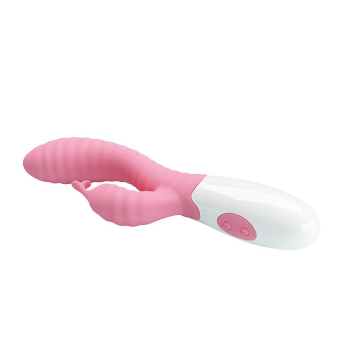 Vibrator Pretty Love »Pete« 20 cm - Roz - dimensiuni complete