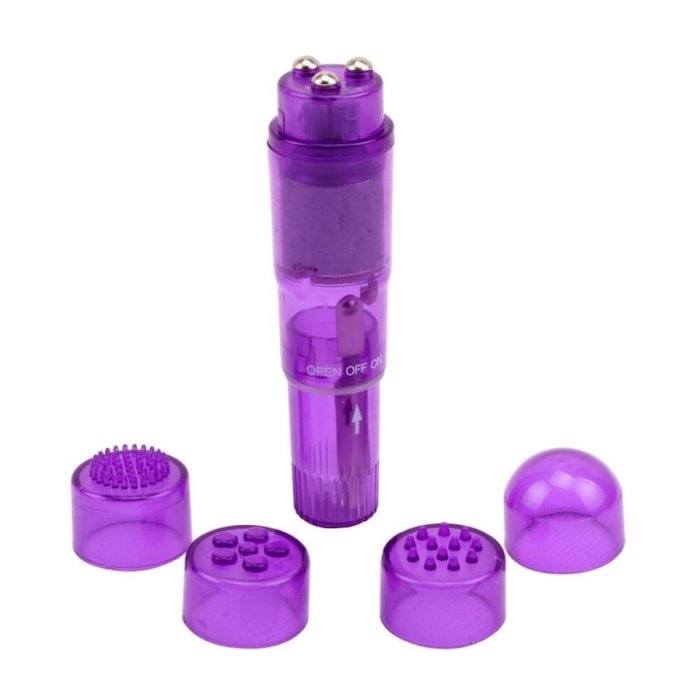 Mini Aparat Masaj Chisa Novelties "Hi Basic" 10 cm - Violet##