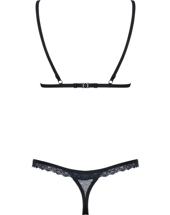 Set Chiloti si Sutien Obsessive - Negru - dimensiuni complete