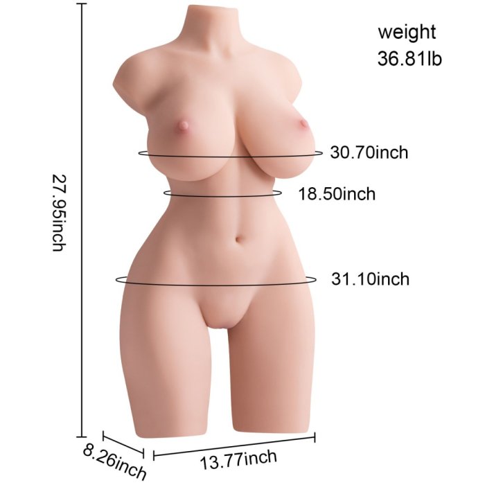 Papusa Sexuala Realistica 3D Mistress »Tidy« 71 cm - dimensiuni complete
