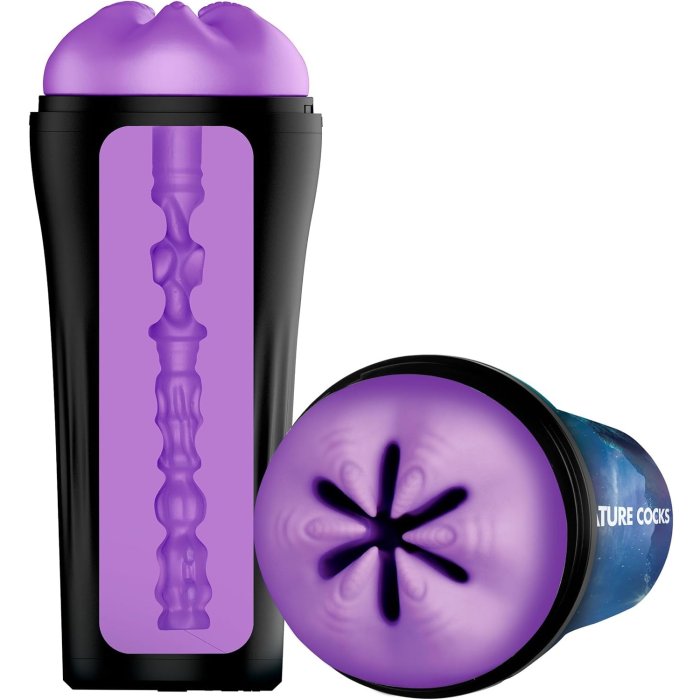 Masturbator Creature Cocks "Alien Wormhole" 22 cm - Violet - detaliu design