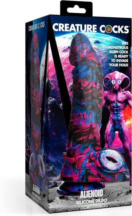 Dildo Creature Cocks "Alienoid" 22,5 cm - vedere spate