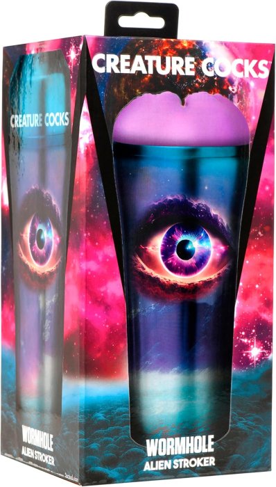 Masturbator Creature Cocks "Alien Wormhole" 22 cm - Violet - vedere de ansamblu