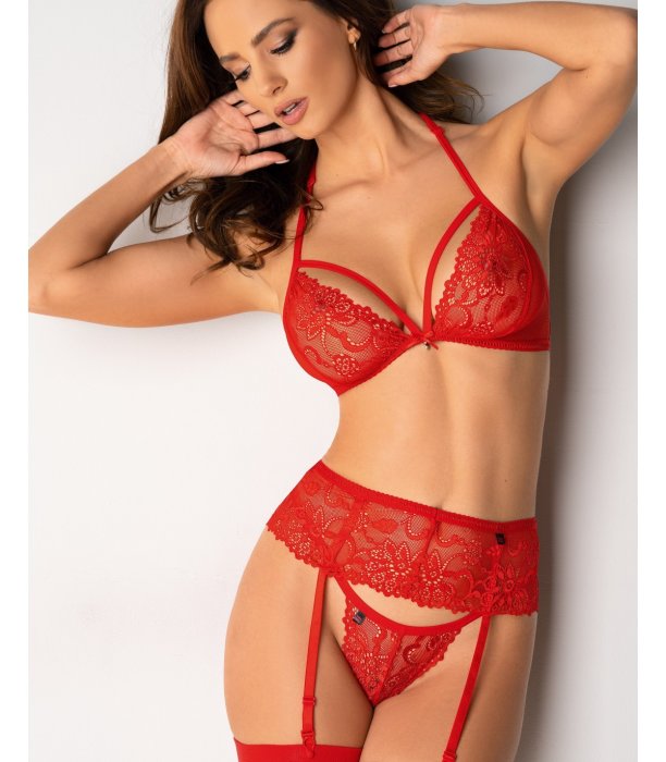 Set Lenjerie Intima Obsessive - Rosu