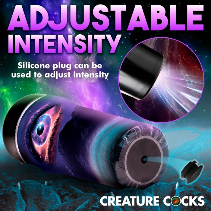 Masturbator Creature Cocks "Alien Wormhole" 22 cm - Violet - vedere spate