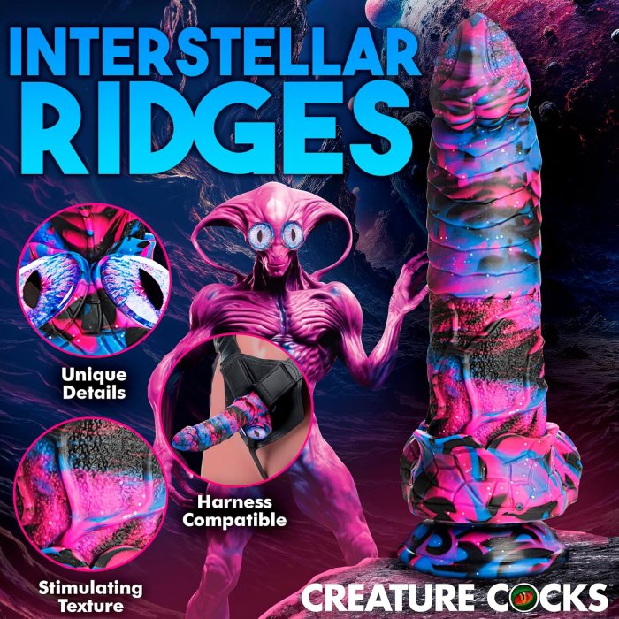 Dildo Creature Cocks "Alienoid" 22,5 cm - detaliu finisaj