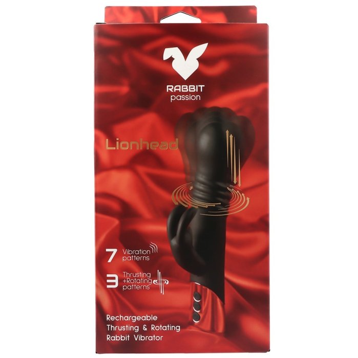 Vibrator Virgite »Rabbit Passion« 22,4 cm - Negru - vedere 15