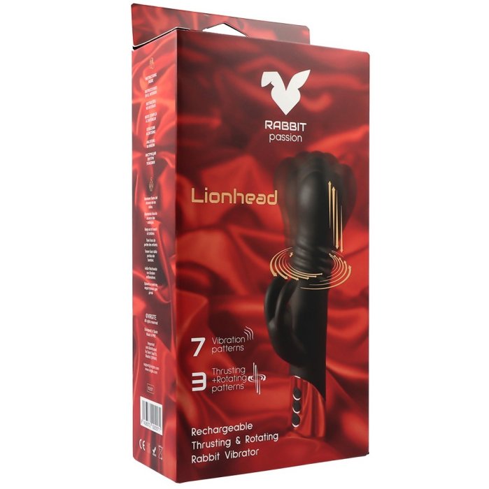 Vibrator Virgite »Rabbit Passion« 22,4 cm - Negru - vedere 13