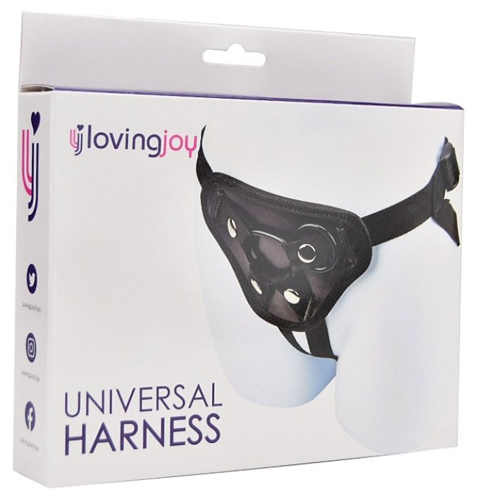 Chilot StrapOn Loving Joy "Universal Harness" - Negru
