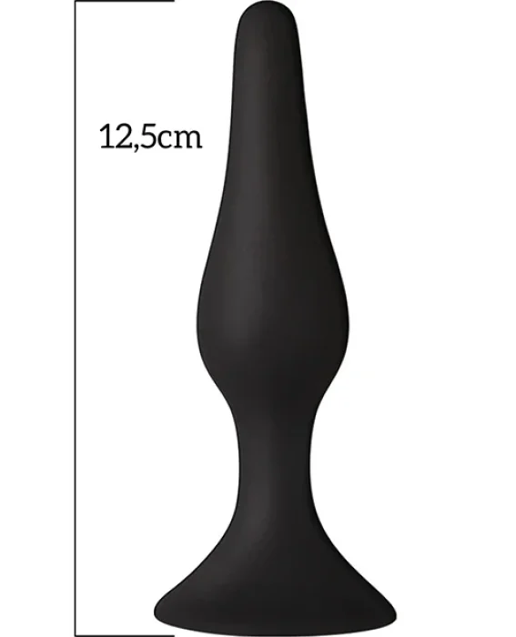 Butt Plug Anal Attraction "Pleasure Toys" 12 cm - Negru##