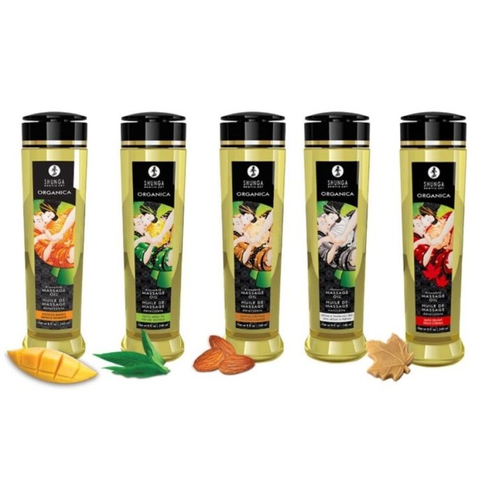 Ulei Masaj Shunga "Mango" 240 ml - detaliu design