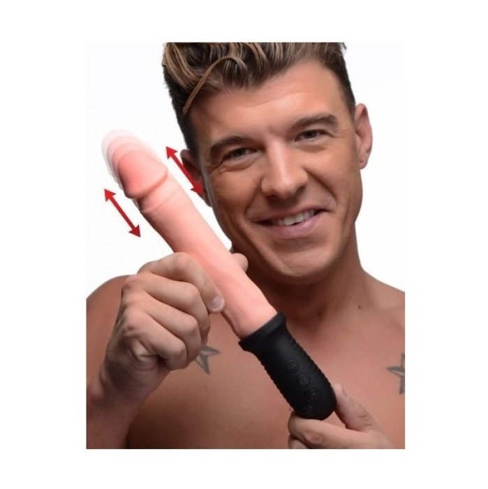 Vibrator Master Series »Powerful Thrusting« 29,2 cm - Natural - vedere frontala