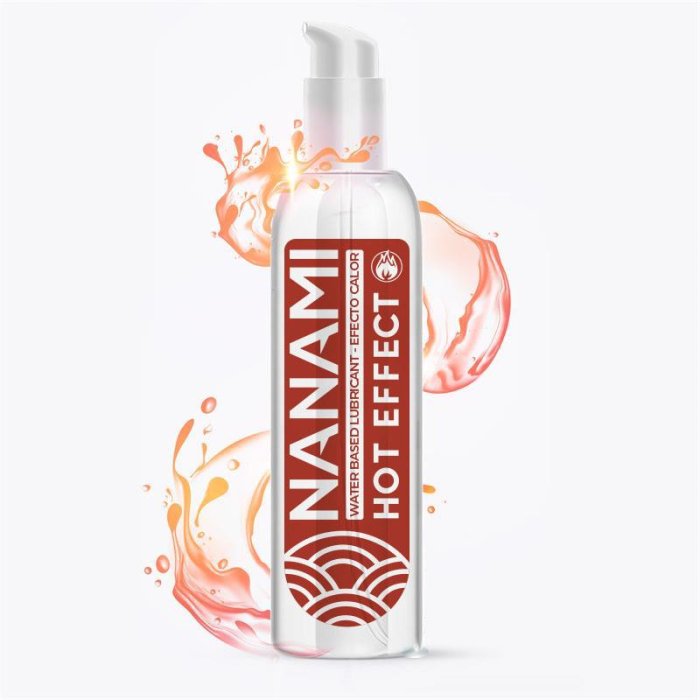 Lubrifiant pe baza de apa cu efect de incalzire si relaxare, Nanami, 150 ml - vedere frontala