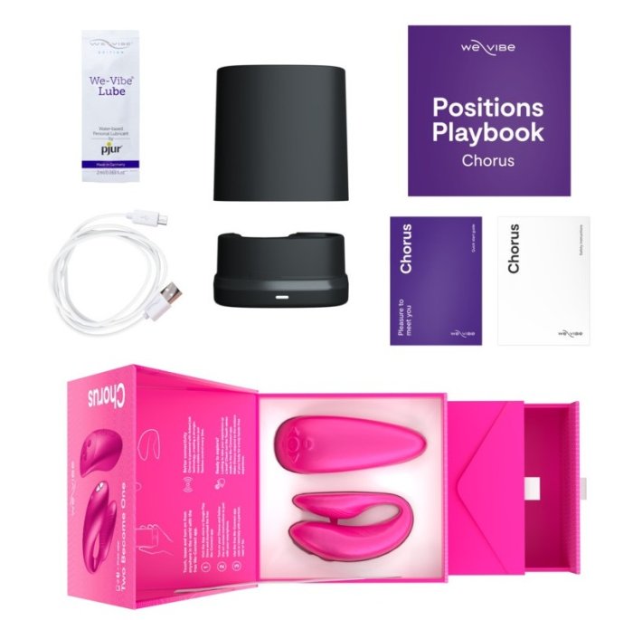 Vibrator Cupluri We-Vibe "Chorus" 7,8 cm - Roz - detaliu design