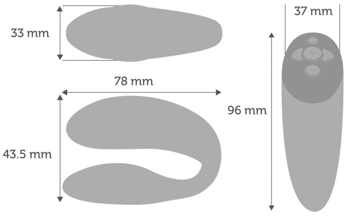 Vibrator Cupluri We-Vibe »Chorus« 7,8 cm - Portocaliu