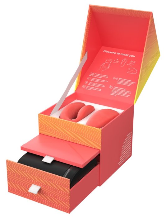Vibrator Cupluri We-Vibe »Chorus« 7,8 cm - Portocaliu