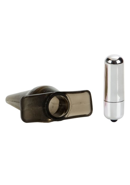 Vibrator Anal Calexotics  »Mini Vibro Tease« 10 cm - Negru - culoare si material