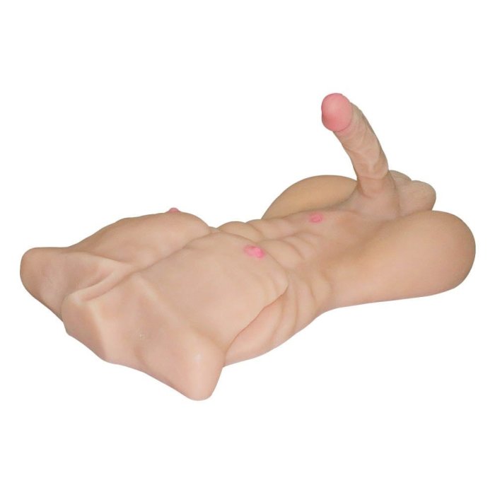 Masturbator Barbat cu Penis Mistress "Strong Man" 51 cm - Natural - dimensiuni complete