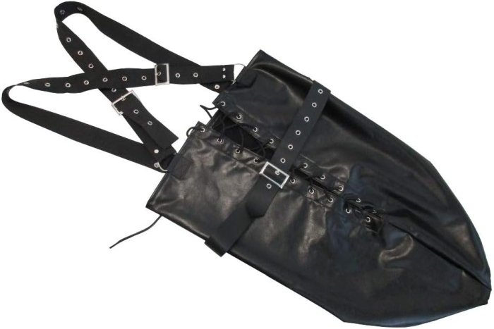Sistem imobilizare Fetish Collection »Imitation Leather Arm Sack« Negru